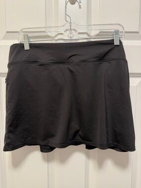 24th & Ocean Black Swim Skort with Inner Shorts